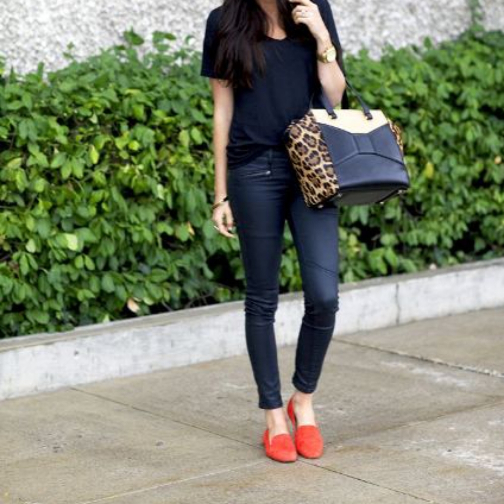 Size 10 Orange flats Shoes